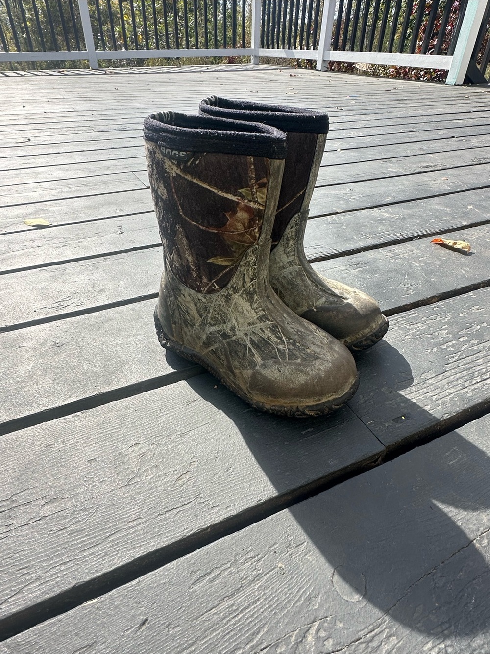 Kids BOGS Camo Waterproof Rain Boots - Youth Outdoor Boot